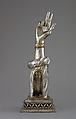 Reliquary Arm of St. Valentine, Silver, partial gilt, sapphire, Swiss