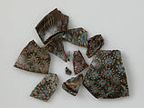 Mosaic Glass Fragments from a Vessel, Glass, Coptic