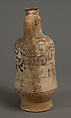 Jug with Cruces Gammatae, Earthenware, slip, oxide pigment, Coptic