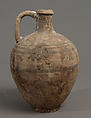 Jug, Earthenware, slip decoration, Coptic