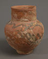 Pot, Earthenware, slip decoration, Coptic
