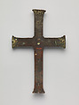 Crucifix, Champlevé enamel, copper-gilt, French