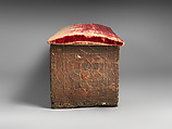 Cassone, Wood, gesso, gold leaf, velvet, Italian