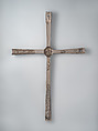 Processional Cross, Silver, mounted on wood, Syrian
