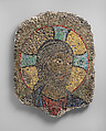 Head of Christ, Glass tesserae set in concrete, Byzantine