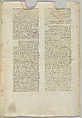 Manuscript Leaf, Tempera, ink, and gold on parchment, Italian