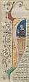 Manuscript Leaf, Tempera, ink, and gold on parchment, Italian