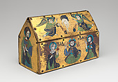 Chasse of Champagnat, Copper: engraved and gilt; champlevé enamel: blue-black, medium blue, turquoise, green, red, and white, French