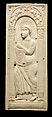 Ivory Plaque with Saint Paul (?), Ivory, Frankish
