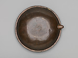 Gemellion (Hand Basin) with the Arms of the Latin Kingdom of Jerusalem, Copper: formed, engraved, gilt; champlevé enamel: medium blue, turquoise, and white, French