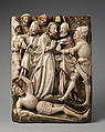 The Betrayal of Christ, School of Nottingham (British), Alabaster with paint and gilding, British