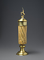 Covered Goblet, Narwhal tooth, gilded silver, and enamel, German