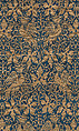 Textile with Birds, Leaves and Arabesques, Silk, metal thread, Spanish or Italian