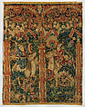 Arcades with Riders in Fantastic Thickets, Wool warp;  wool and silk wefts, South Netherlandish