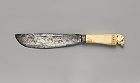 Steel Knife with Ivory Handle, Elephant ivory, steel, Italian
