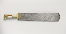 Serving Knife, Steel, brass, wood, bone, mother-of-pearl, Austrian