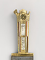 Serving Knife, Steel, brass, wood, bone, mother-of-pearl, Austrian