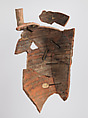 Ostrakon with Acrostic Hymn of the Passion, Pottery fragment with ink inscription, Coptic