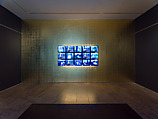 Theo Eshetu Video Install- The Return of the Axum Obelisk, Theo Eshetu (b. 1958, London), Fifteen-channel digital video installation, color, sound, 21 min., 43 sec.