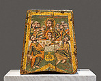 Chalice Case, Painted wood, Coptic (Egypt)