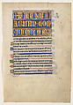 Manuscript Leaf from a Royal Psalter, Tempera and gold on parchment, British