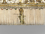 Comb, Elephant ivory, paint and gilding, French or Italian