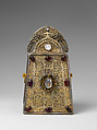 The Bell of Saint Patrick Shrine, Elkington & Co. (British, Birmingham, 1829–1963), Bronze, gold, silver, gems, Irish