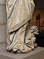 Saint Catherine of Alexandria, Workshop of Jan Crocq (South Netherlandish, before 1465–after 1510), Limestone with traces of paint, French