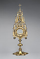 Monstrance, Silver-gilt, German