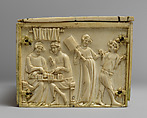 Box with the Parable Prodigal Son and Scenes of Lovers, Elephant ivory, French