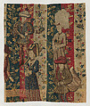 Courtiers in a Rose Garden: Two Ladies and Two Gentlemen, Wool warp, wool, silk, and metallic weft yarns, South Netherlandish