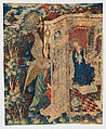 Tapestry with the Annunciation, Wool warp, wool with a few metallic wefts, South Netherlandish