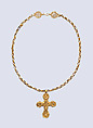 Necklace with Pendant Cross, Gold, Byzantine