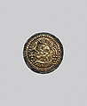 Disk Brooch, Gold, copper alloy, Frankish