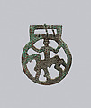Openwork Belt Fitting, Copper alloy, "tinned" surface, Frankish