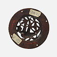 Medallion, Copper, champlevé enamel, French