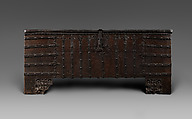 Chest with Iron Banding, Oak, iron mounts, German