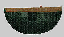 Cope, Green velvet with gold embroidered orphreys, Italian