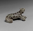 Brooch in the Form of a Panther, Copper alloy inlaid with silver and niello, Roman