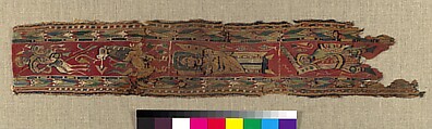 Textile Fragment, Linen, wool, Byzantine