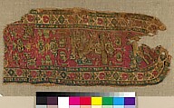Textile Fragment, Linen, wool, Byzantine