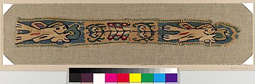 Textile Fragment, Linen, wool, Byzantine