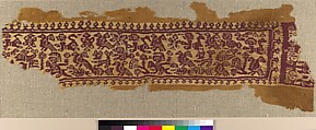 Textile Fragment, Linen, wool, Byzantine