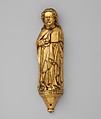 Appliqué Figure of the Apostle Philip, Copper alloy, cast and gilt, North German