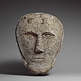 Head of a Man Wearing a Cap or Helmet, Fossiliferous limestone, Celtic