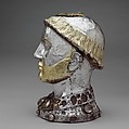 Reliquary Bust of Saint Yrieix, Silver and gilded silver with rock crystal, gems, and glass, French