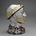Reliquary Bust of Saint Yrieix, Silver and gilded silver with rock crystal, gems, and glass, French