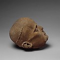 Head of a Cleric from a Tomb Effigy, Red sandstone, French