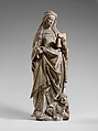 Saint Catherine of Alexandria, Workshop of Jan Crocq (South Netherlandish, before 1465–after 1510), Limestone with traces of paint, French