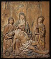 Pietà (Lamentation), Wood, paint and gilding, French